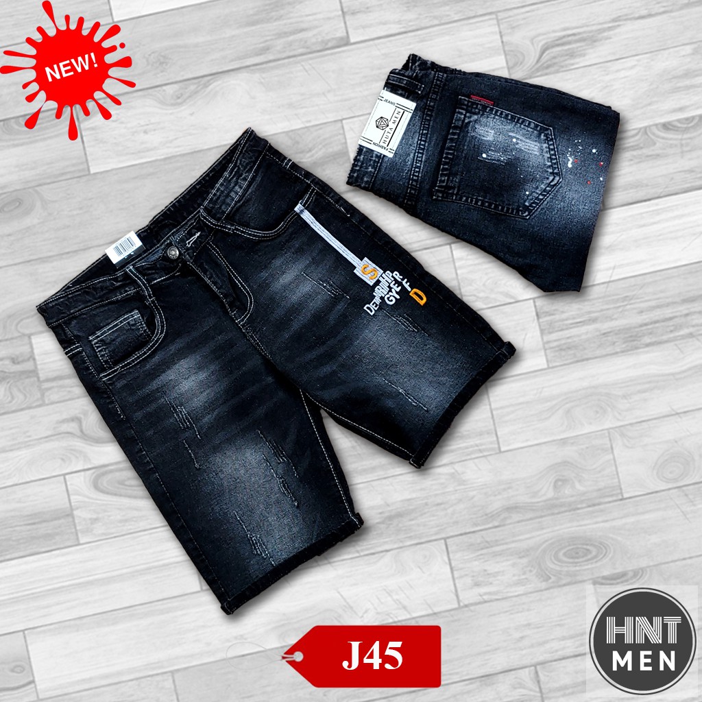 Sỉ Quần Short Nam VNXK, Co Dãn, Short Jean Nam Phong Cách Hàn Quốc, Ống Côn, Trẻ Trung, Năng Động Mã J45