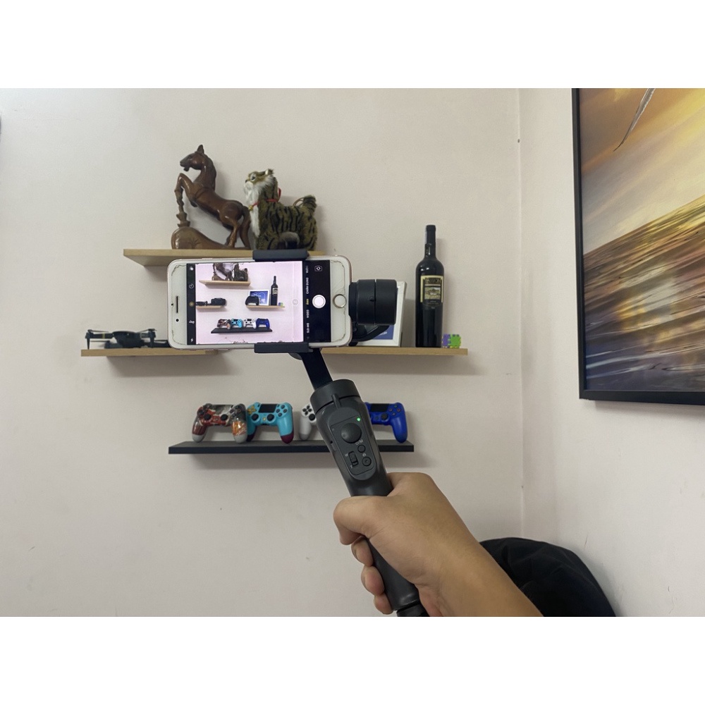 🎉Bảo Hành 10 Năm🎉Tay cầm chống rung Gimbal H4 - Gimbal chống rung cho điện thoại 3 Trục - Gậy quay vloger Chính Hãng
