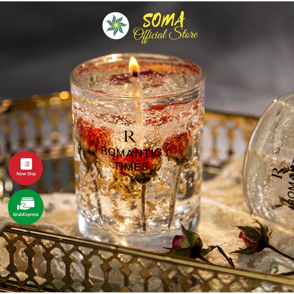 Nến Thơm Thiên Nhiên Candle Cup Sáp Thơm Tinh Dầu Thơm Phòng Không Khói Romantic Times NEN17