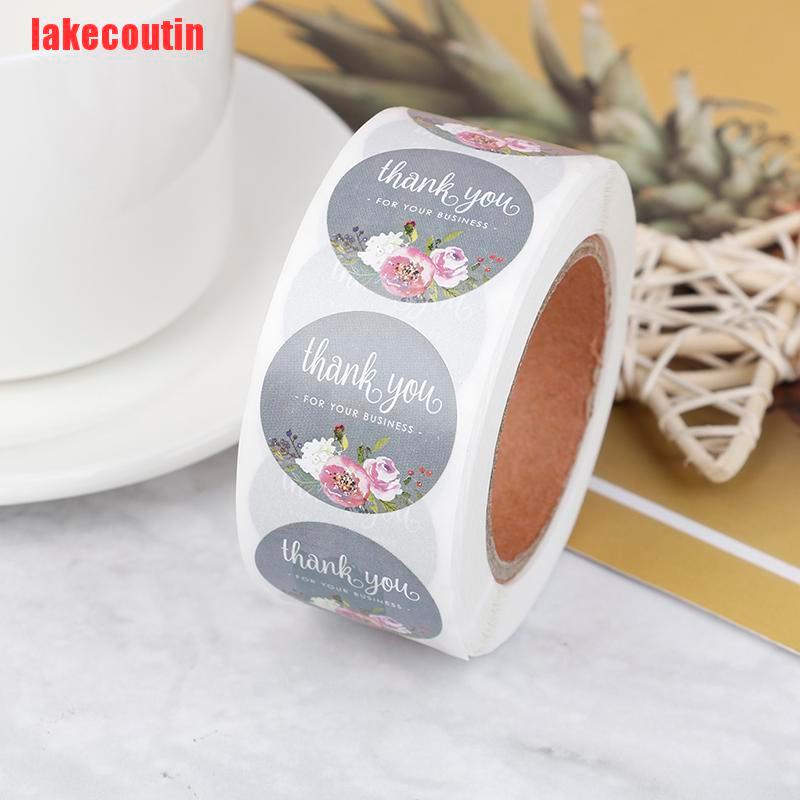 {lakecoutin}500Pcs Thank You Sticker Craft Packaging Seals Sticker Label Handmade Cute Paper UQX