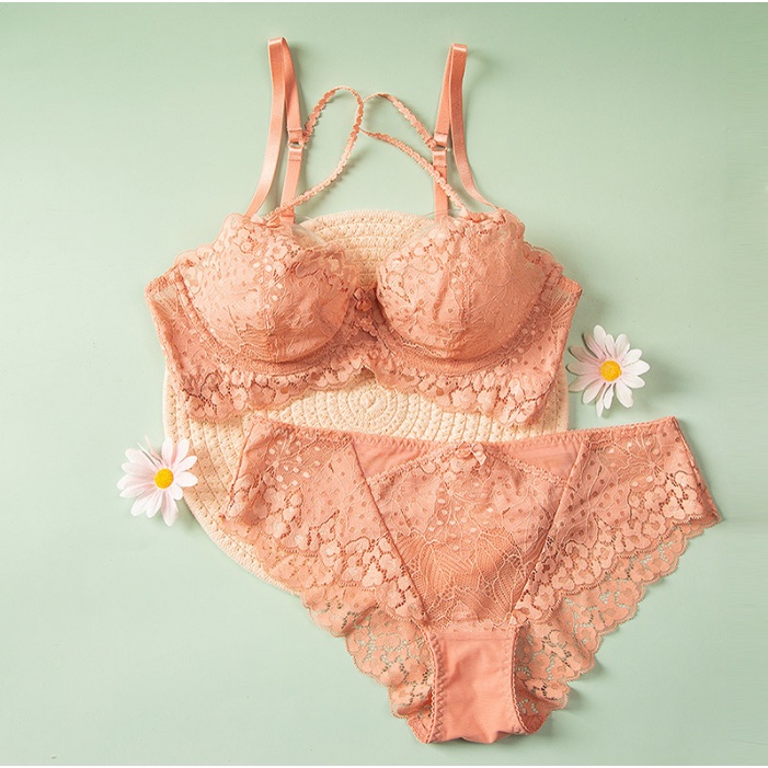 Set Đồ Lót Ren Hoa Nhí Hai Lớp Kèm Hai Dây Siêu Đẹp, Bộ Nội Y Cao Cấp Phong Cách Sexy | BigBuy360 - bigbuy360.vn