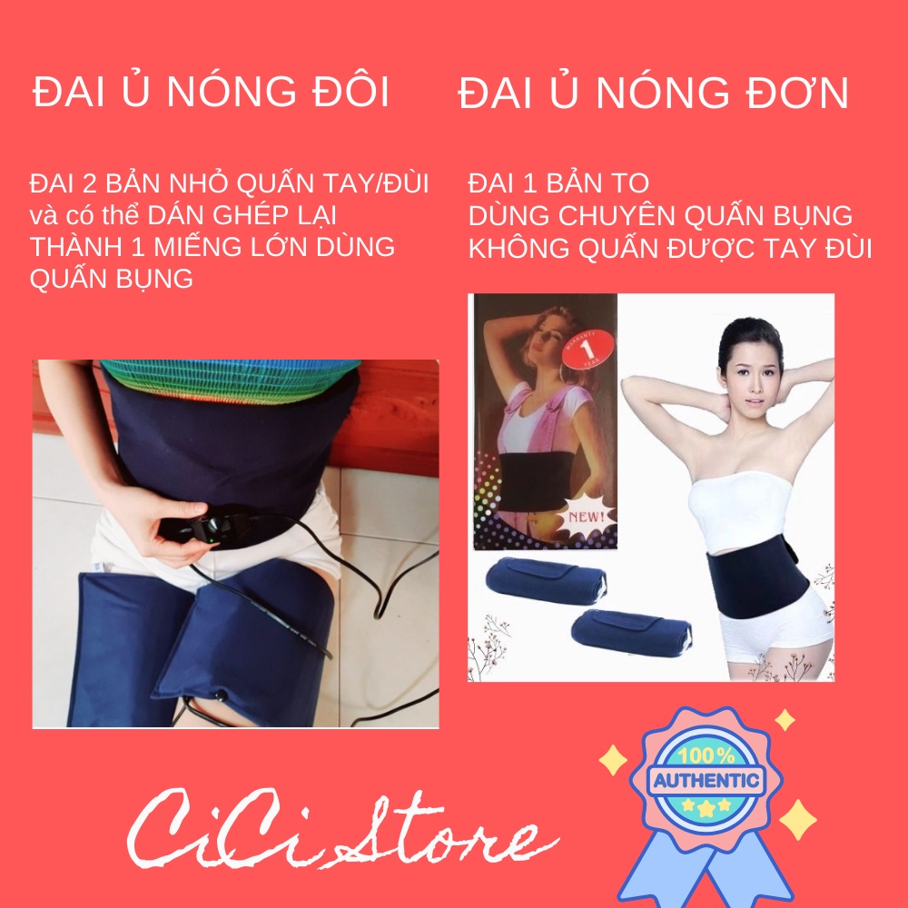 Đai Quấn Nóng ,Ủ Nóng,Nịt Bụng Chạy Điện Giảm Mỡ BỤNG, ĐÙI, BẮP TAY,CHÂN- LOẠI 1, Dây Điện Đen Dài Có Số Chỉnh Nhiêt