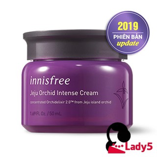 Kem dưỡng Innisfree Jeju Orchid Gel / Enriched / Intense Cream hoa lan tím sáng da chống lão hóa 50ml [Mới 2019]
