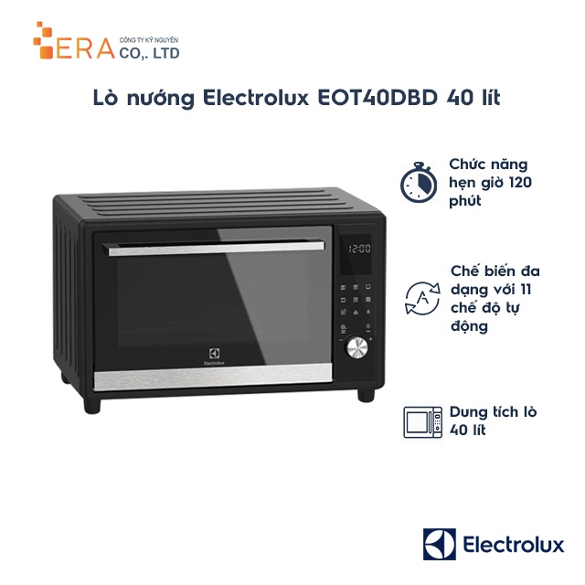 [Mã ELHADEV giảm 4% đơn 300K] Lò nướng Electrolux EOT40DBD 40 lít