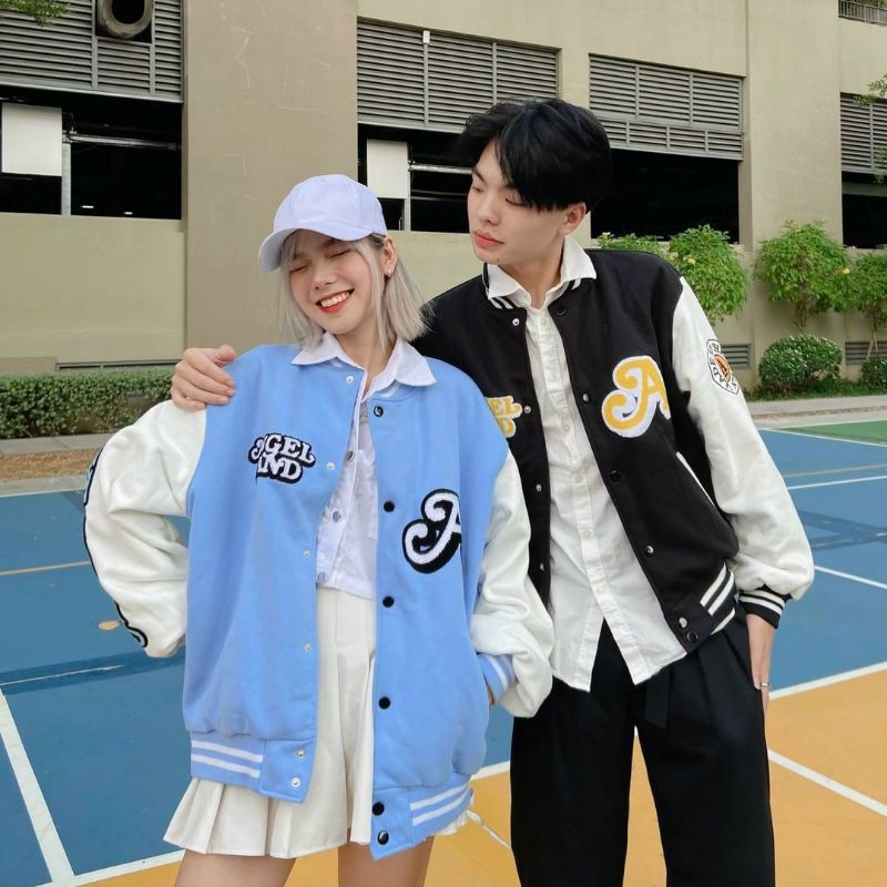 [Mã 151FASHIONSALE1 giảm 10K đơn 50K] Áo Khoác Dù Varsity Angle Land Form Rộng Unisex Vải Mero 2 Lớp