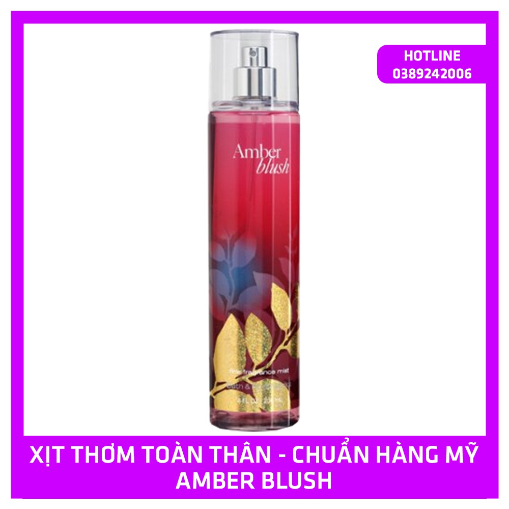 Xịt thơm toàn thân Bath & Body Works Fragrance Mist Fine Fragrance Mist, 8.0 Ounce - 236ml