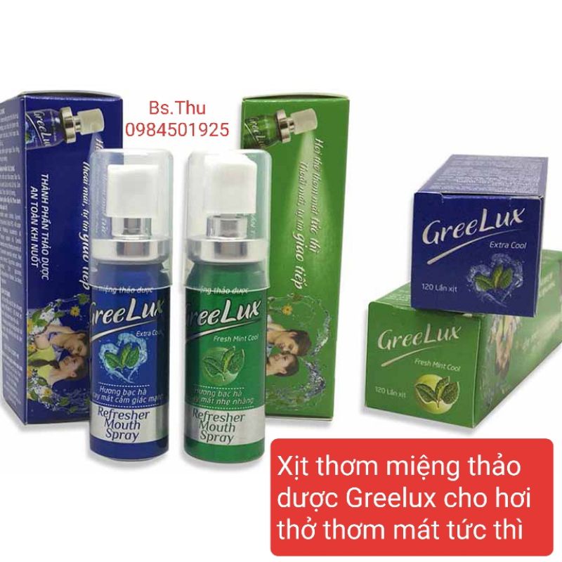 Xịt thơm miệng thảo dược Greelux Hoa Linh