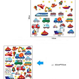 Decal dán tường đoàn xe JM141