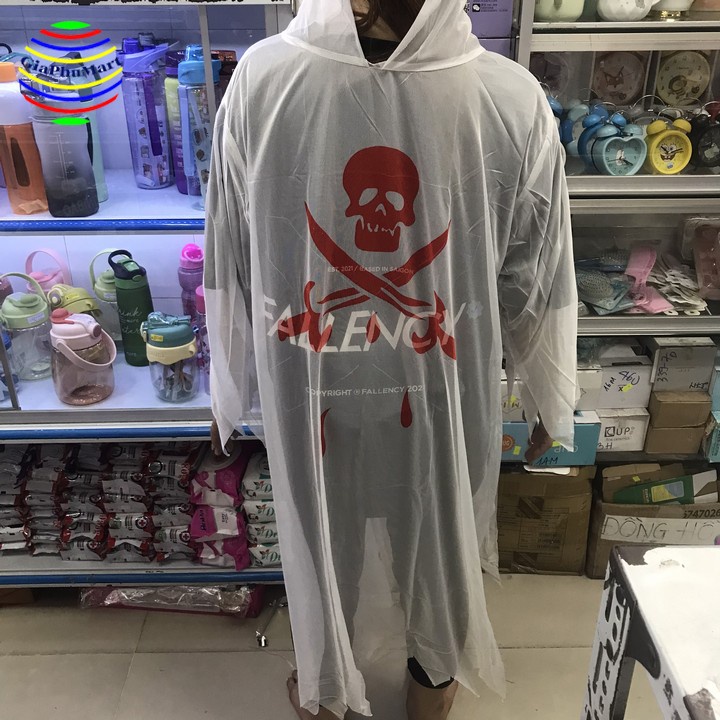 Áo Choàng Halloween Cướp Biển - Áo Choàng Bộ Xương Lửa