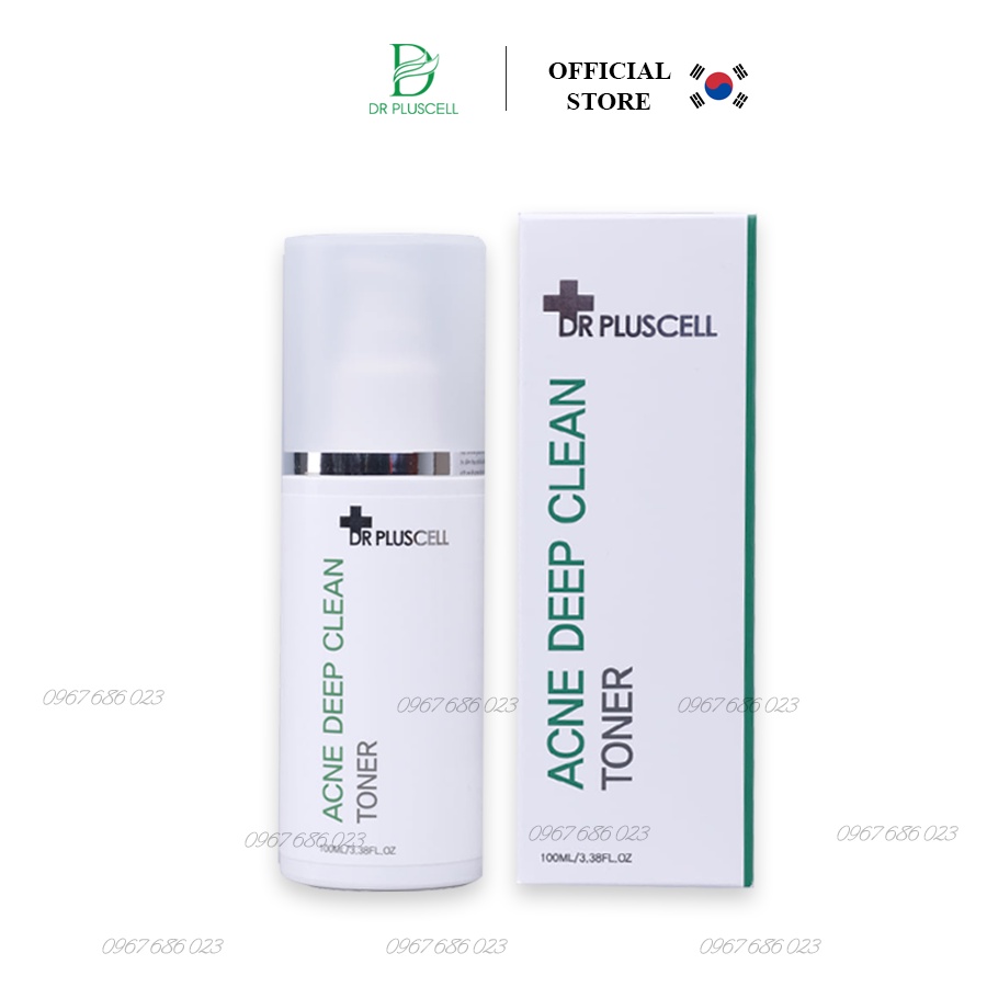 Nước hoa hồng cho da dầu mụn Dr Pluscell _ Acne Deep Clean Toner BHA 5%