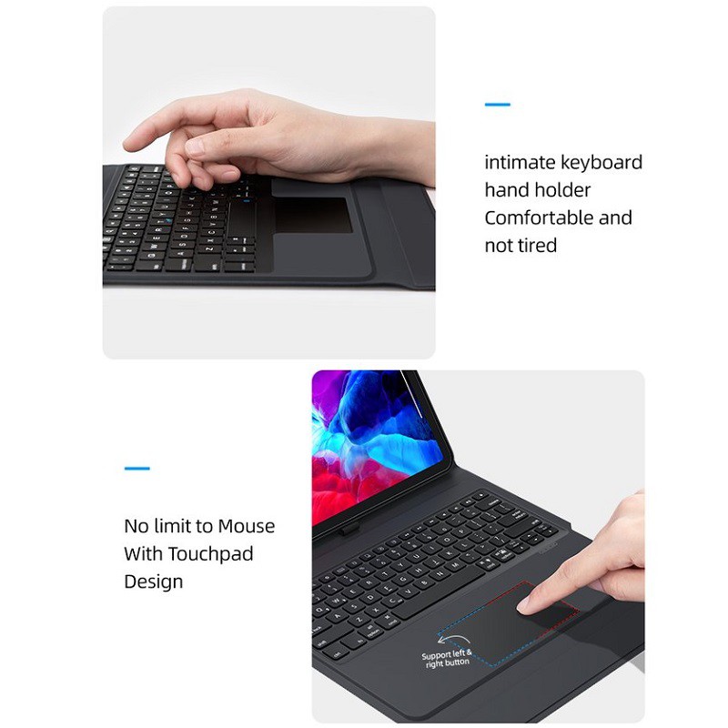 Bao da bàn phím Bluetooth Benks chính hãng cho iPad Pro 12.9 inch 2018/2020, iPad Pro 11.0 inch 2018/2020 Keyboard case
