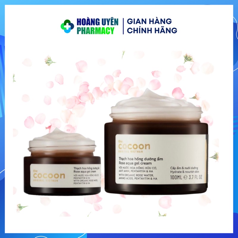 Thạch hoa hồng dưỡng ẩm Cocoon