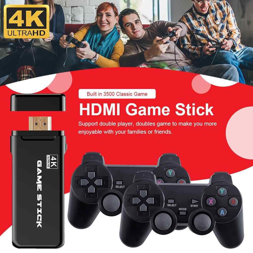Máy Chơi Game Điện Tử 4 Nút Game Stick HDMI 3500 Trò Chơi cổ điển