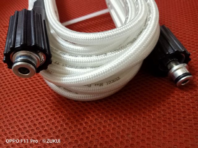 Ống dây xịt rửa xe cao áp 2 đầu to ren 22 - 8M , 15M ,30M