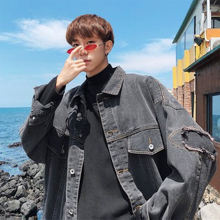 Áo khoác denim dành cho nam phong cách thời trang hàn quốc