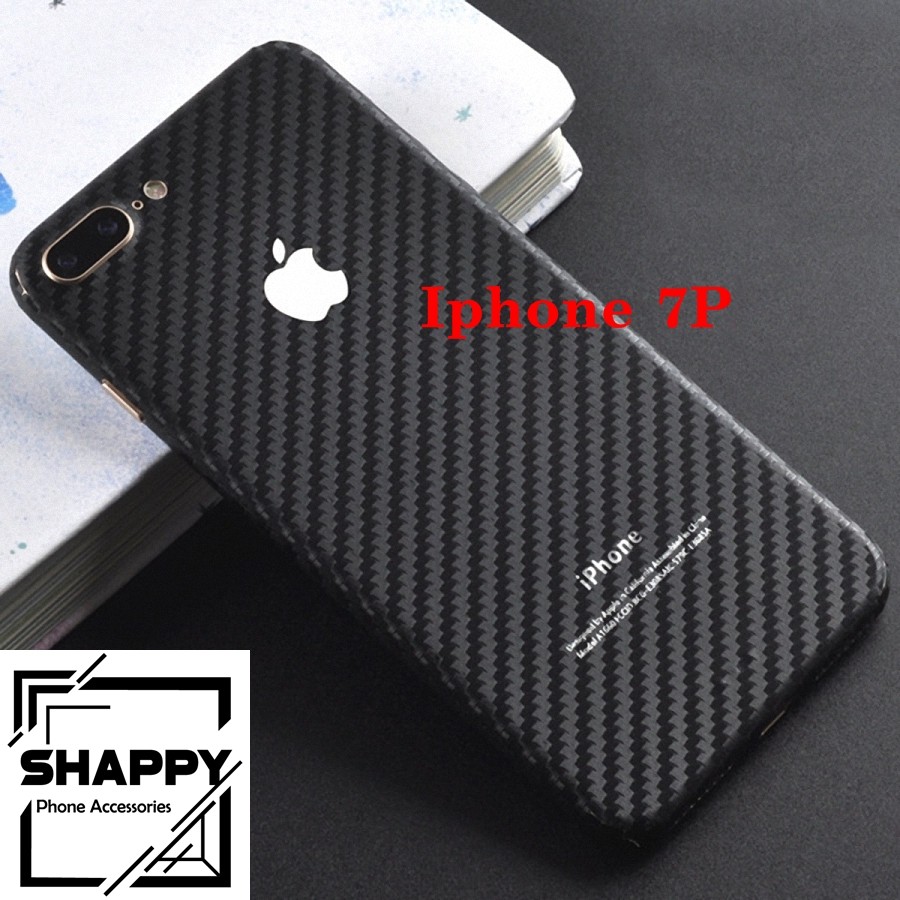 Skin Dán Cacbon Trắng Đen Full Viền IPhone 6/6S/6Plus/6SPlus/7/7Plus [Shappy Shop]