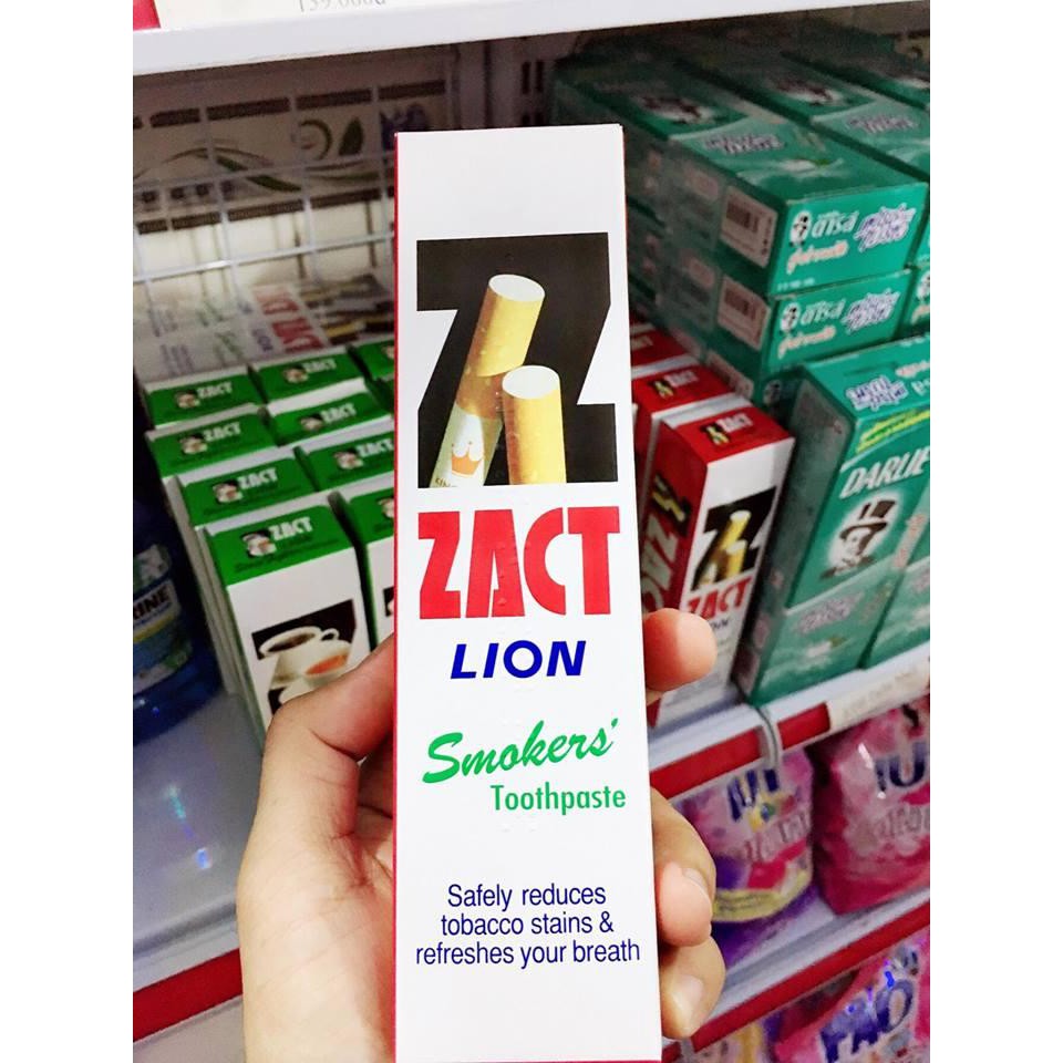 Kem đánh răng Zact Lion cho người hút thuốc lá