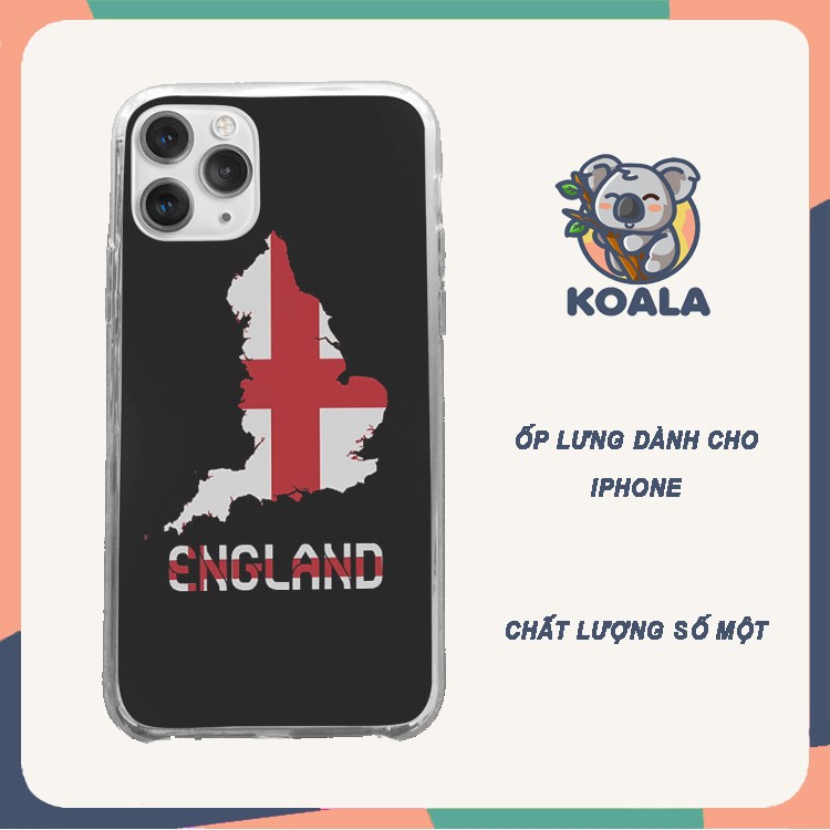 Ốp iphone Euro 2021 England đỏ 5/5s/6/6plus/6s/6splus/7/7plus/8/8plus/x/xr/xs/11/12/pro/max/plus/promax EURPOD00164