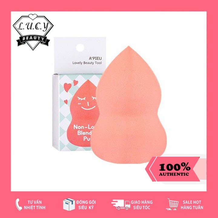 Hàng Hàn- Mút tán kem hồ lô Apieu Non Latex Blending Puff A'Pieu