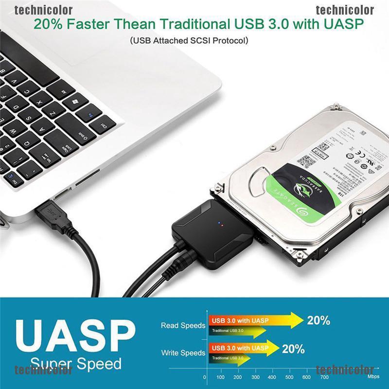 Mạch chuyển đổi USB 3.0 sang IDE / SATA cho ổ cứng 2.5 " / 3.5 " SATA / IDE / SSD