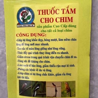 Sản phẩm dành tắm cho chim cảnh. Chào mào..