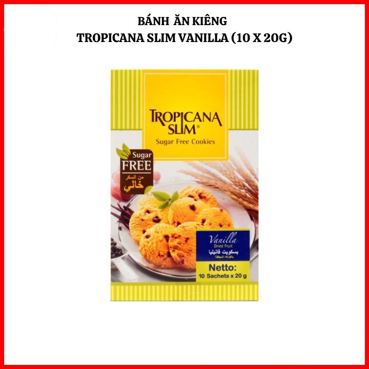 Set 3 Hộp Bánh Quy Ăn Kiêng Thương Hiệu Tropicana Slim, Tốt Cho Người Ăn Kiêng, Tiểu Đường