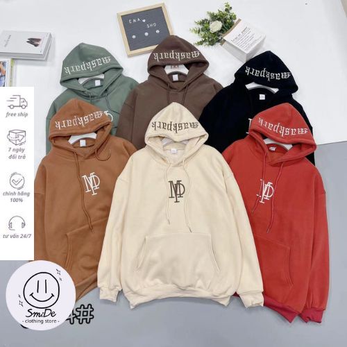 Áo Hoodie Thêu Chữ Ngực Mũ Tay Dài Hàng Quảng Châu | Smide Cloting