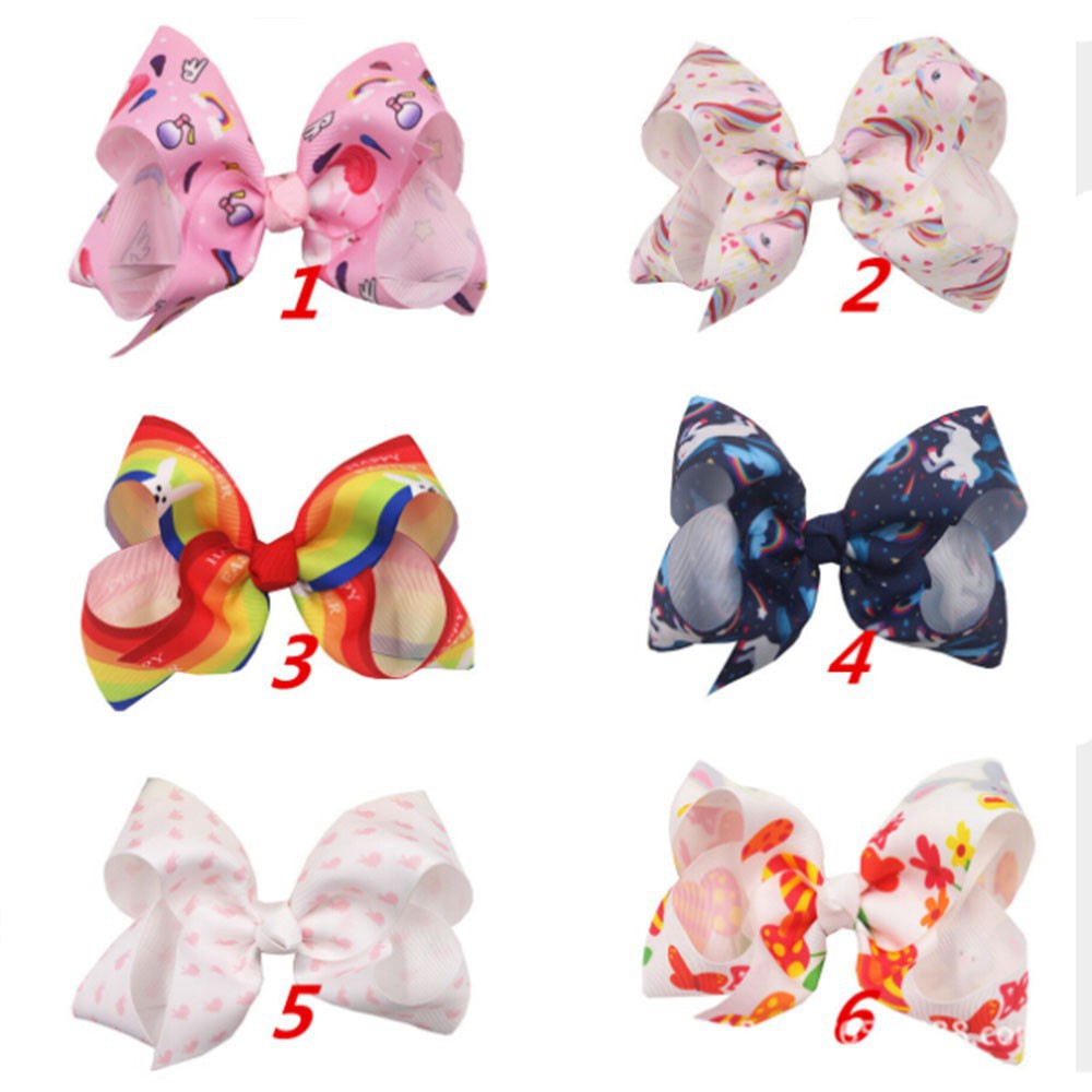 Kẹp tóc hình nơ vải ruy băng