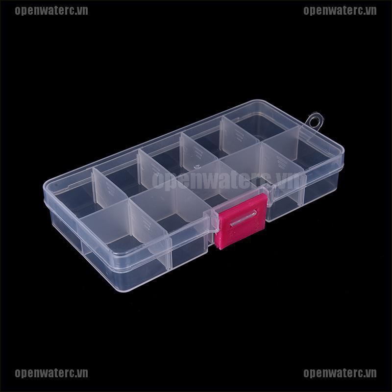 Hộp Nhựa 10 Ngăn Đựng Trang Sức Có Thể Điều Chỉnh