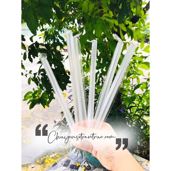 Ống Hút Nhựa Phi 12mm [Bọc Màng An Toàn] Đủ Màu cho quán cafe, sinh tố, nước trái cây 500Gram200Cái - ChuyenSiTranTruc
