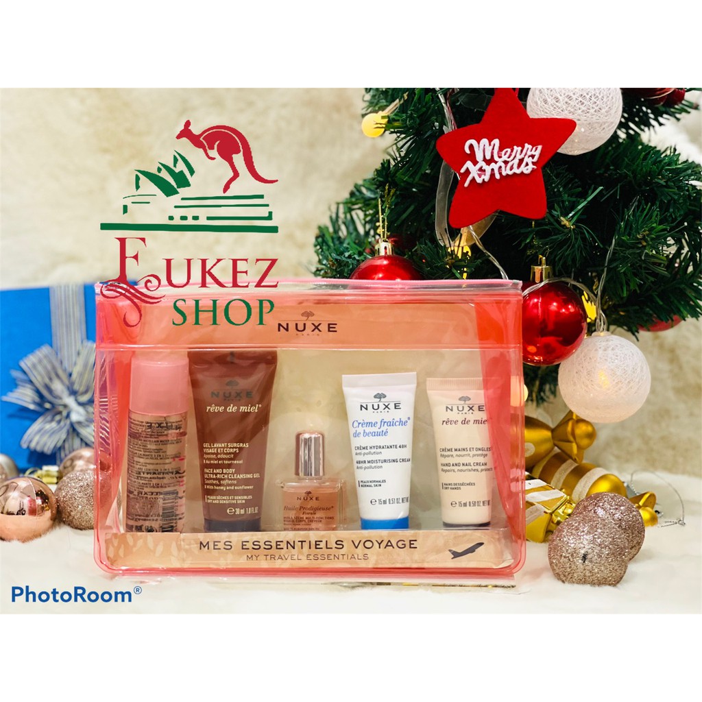 SET GIFT MỸ PHẨM PHÁP NUXE 5 MÓN CHĂM SÓC CÁ NHÂN - NK PHÁP