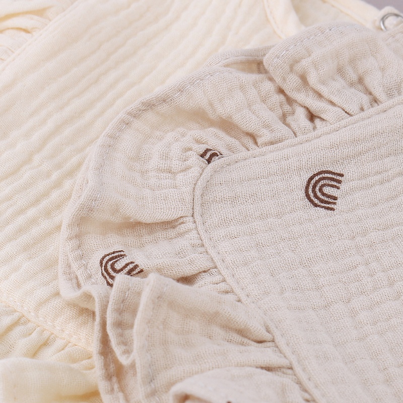 Yếm Ăn Cotton Màu Sắc Xinh Xắn Dành Cho Bé