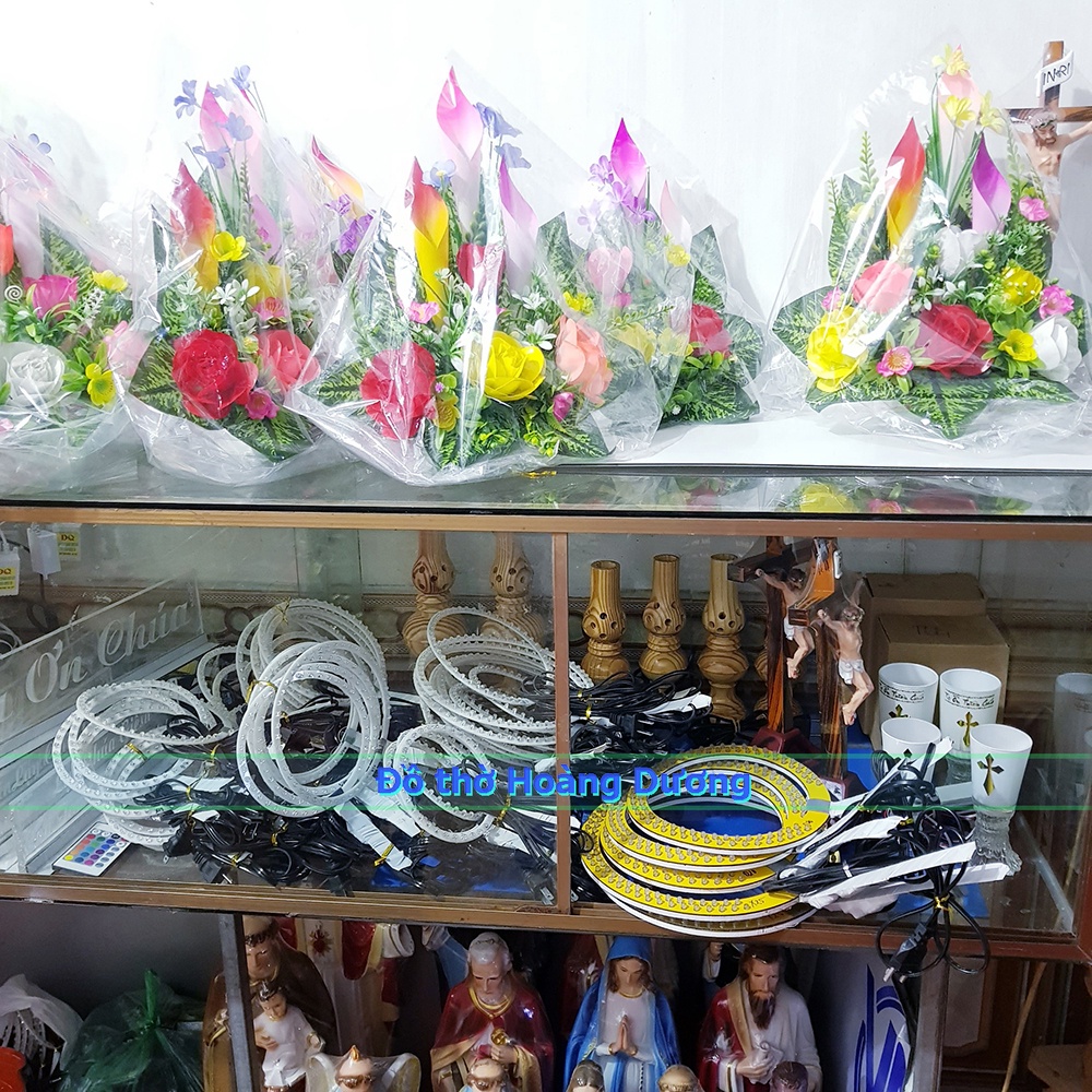 Triều Thiên Hào Quang vòng Led kép 20cm, 25cm - Đồ thờ Hoàng Dương