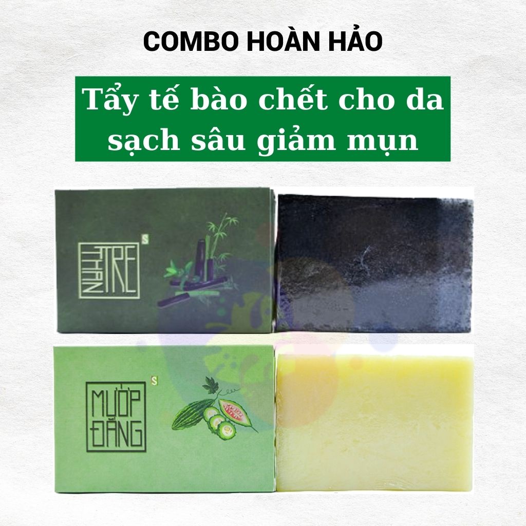 Xà Bông Sinh Dược giảm mụn lưng, giảm thâm, sáng da chiết xuất 100% thiên nhiên cục 100gr | BigBuy360 - bigbuy360.vn