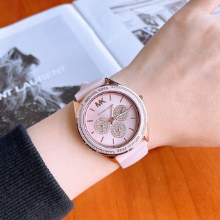 Đồng hồ nữ MK auth - Pyper Logo and Rose Gold-Tone Watch 40mm