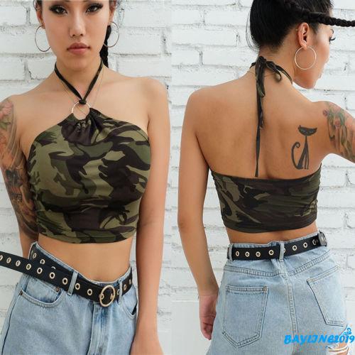 Áo không tay hở vai họa tiết rằn ri thời trang quyến rũ cho nữ | BigBuy360 - bigbuy360.vn