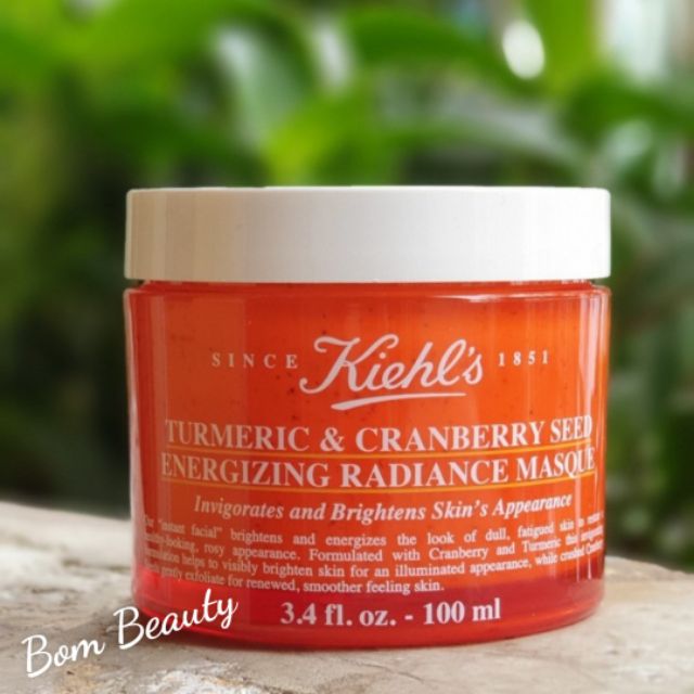 Mặt Nạ Nghệ Kiehl's Tumeric &amp; Cranberry Seed Energizing Randiance Masque