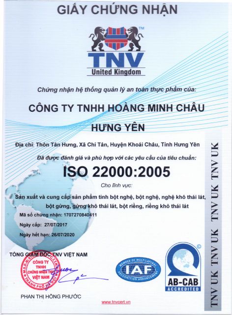 1 bịch tình bột nghệ  nếp đỏ Hoàng Minh Châu Hưng Yên 500g