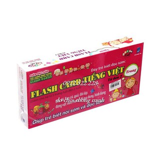 Thanh lý 279k còn 99k flash card tiếng việt, từ đơn 2 flashcard - hàng trưng bầy lâu nguyên seal
