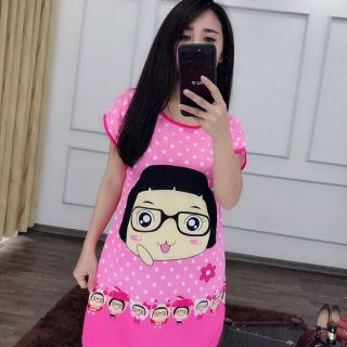 Đầm ngủ quảng châu hoạt hình dễ thương