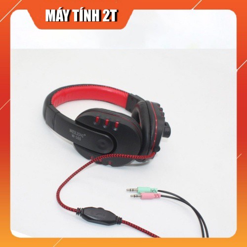 Tai nghe - Tai nghe chụp tai Extra Bass có mic cho game thủ W-160 - BH 6 tháng - Máy tính 2t