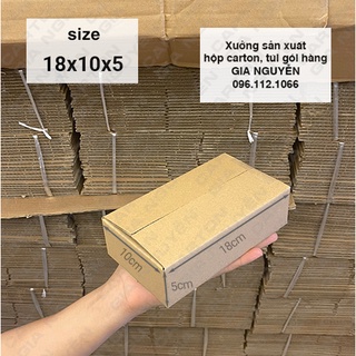 Combo 50 hộp bìa carton gói hàng 18x10x5 - bao bì Gia Nguyễn