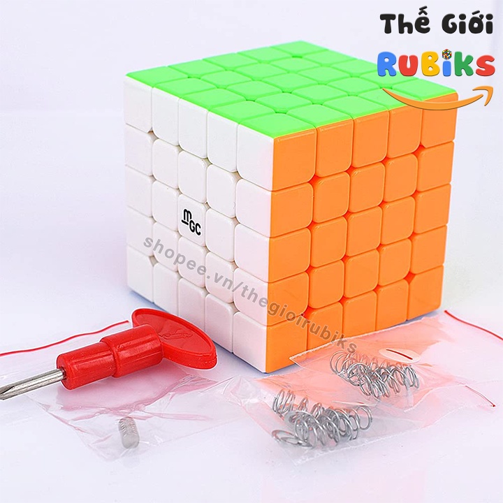 Rubik 5x5 YJ MGC 5x5x5 Có Nam Châm Stickerless Khối Rubic Lập Phương 5 Tầng (Hãng Mod)