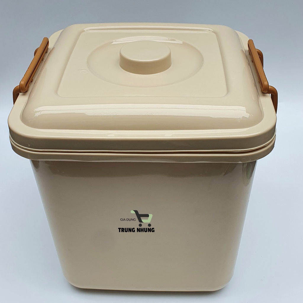 Thùng đựng gạo 10kg 15kg tiện lợi thùng nhựa đựng đồ có nắp