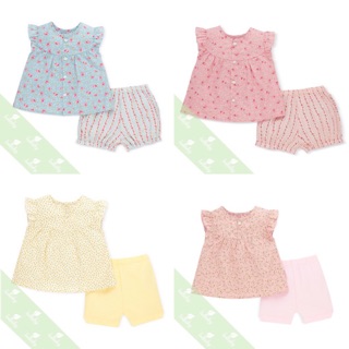 Bộ sát nách bé gái cotton poplin Lullaby 2019