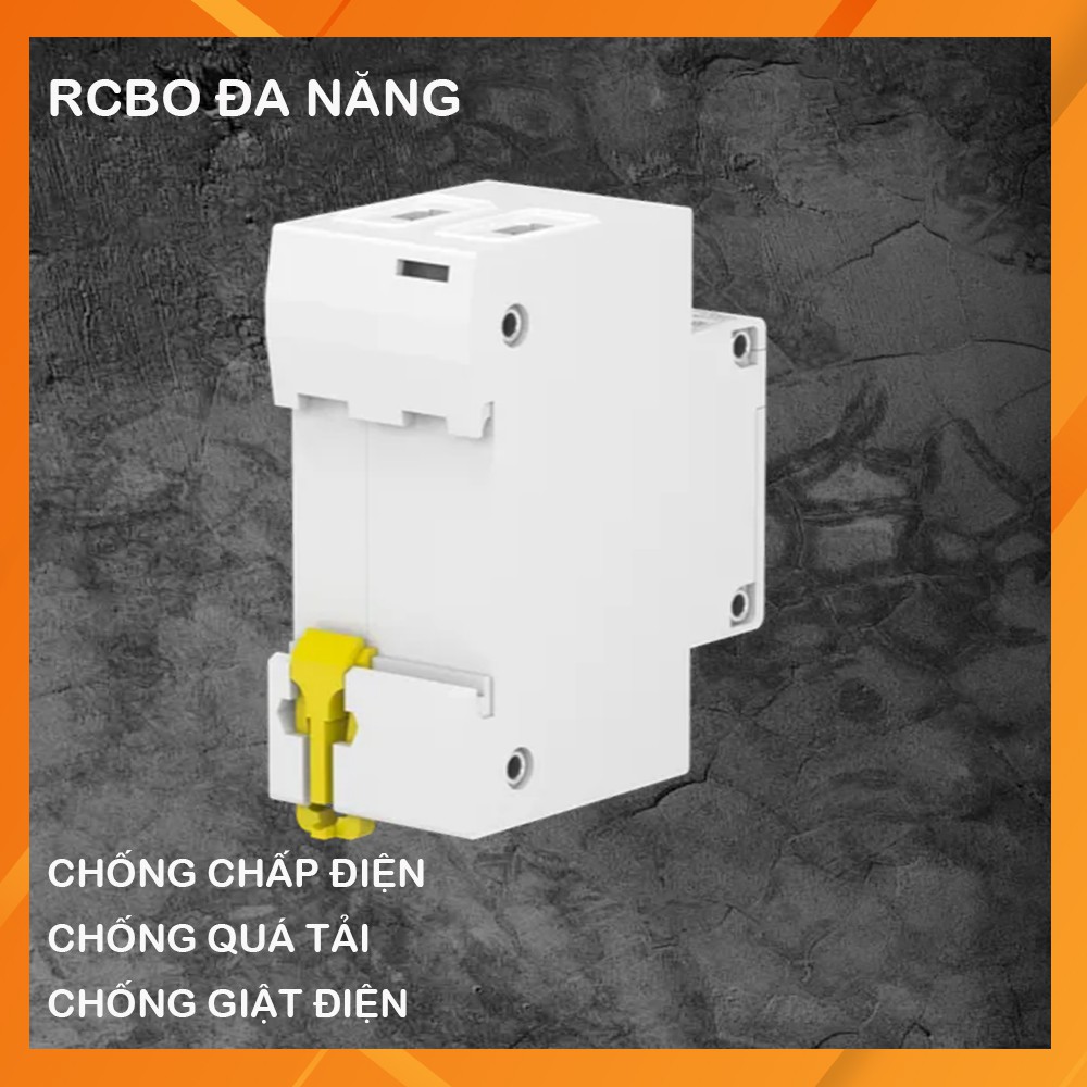 [HÀNG CHÍNH HÃNG] Cầu Dao Chống Giật đa năng  (Aptomat Chống dòng rò)  RCBO Schneider 2P  30mA EZ9D346 4.5kA Chính Hãng