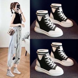 Giày Boot Martin Cổ Ngắn Lót Lông Cừu Màu Trắng Phong Cách Anh Quốc Thời Trang Thu Đông Mới Cho Nữ
