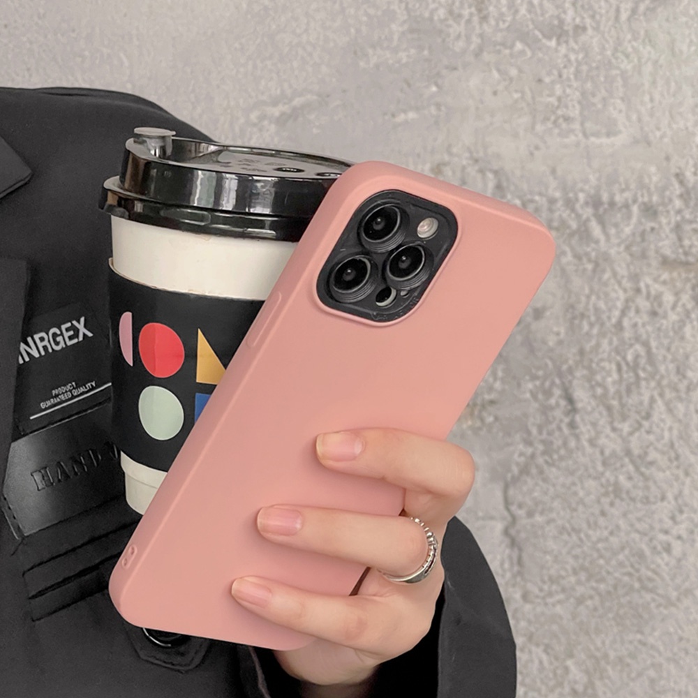 Ốp Điện Thoại TPU Mềm Chống Sốc Màu Kẹo 2 Trong 1 Cho IPhone 11 12 13 14 Pro Max X XR 7 8 Plus