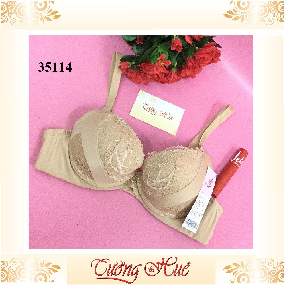 Áo lót nữ Bon Bon BV35114 mút dầy nâng ngực phối ren.