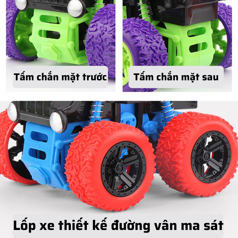 Xe ô tô đồ chơi địa hình quán tính , ô tô mini, bánh đà cho bé, trẻ em